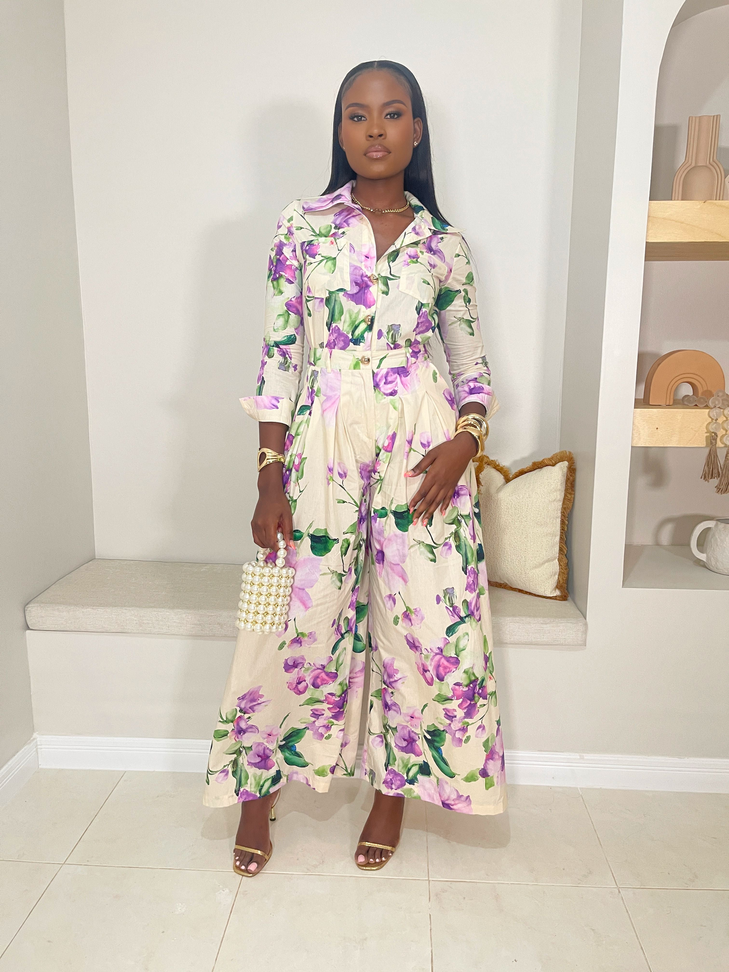 Lavender Blossom Jumpsuit