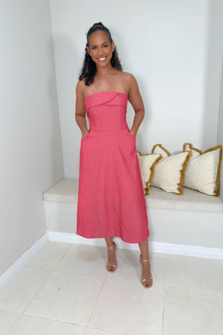 Blush Hour Midi Dress