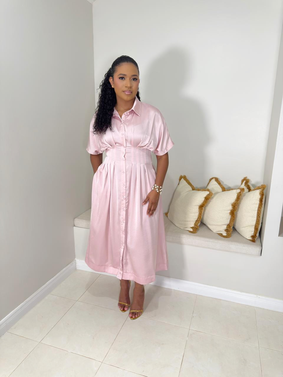 First Impression Midi Dress