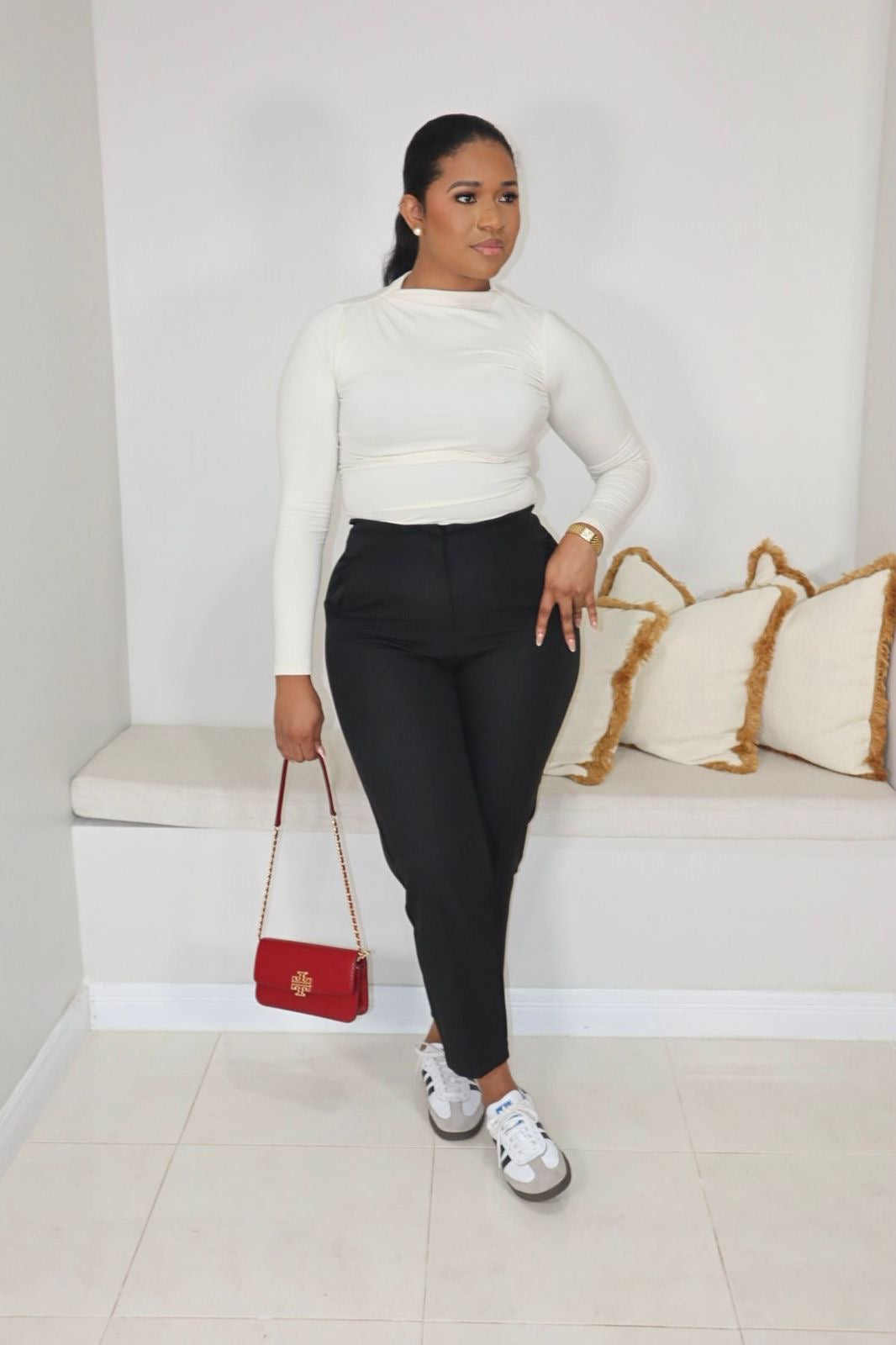 Boardroom Pixie Pants/ Black