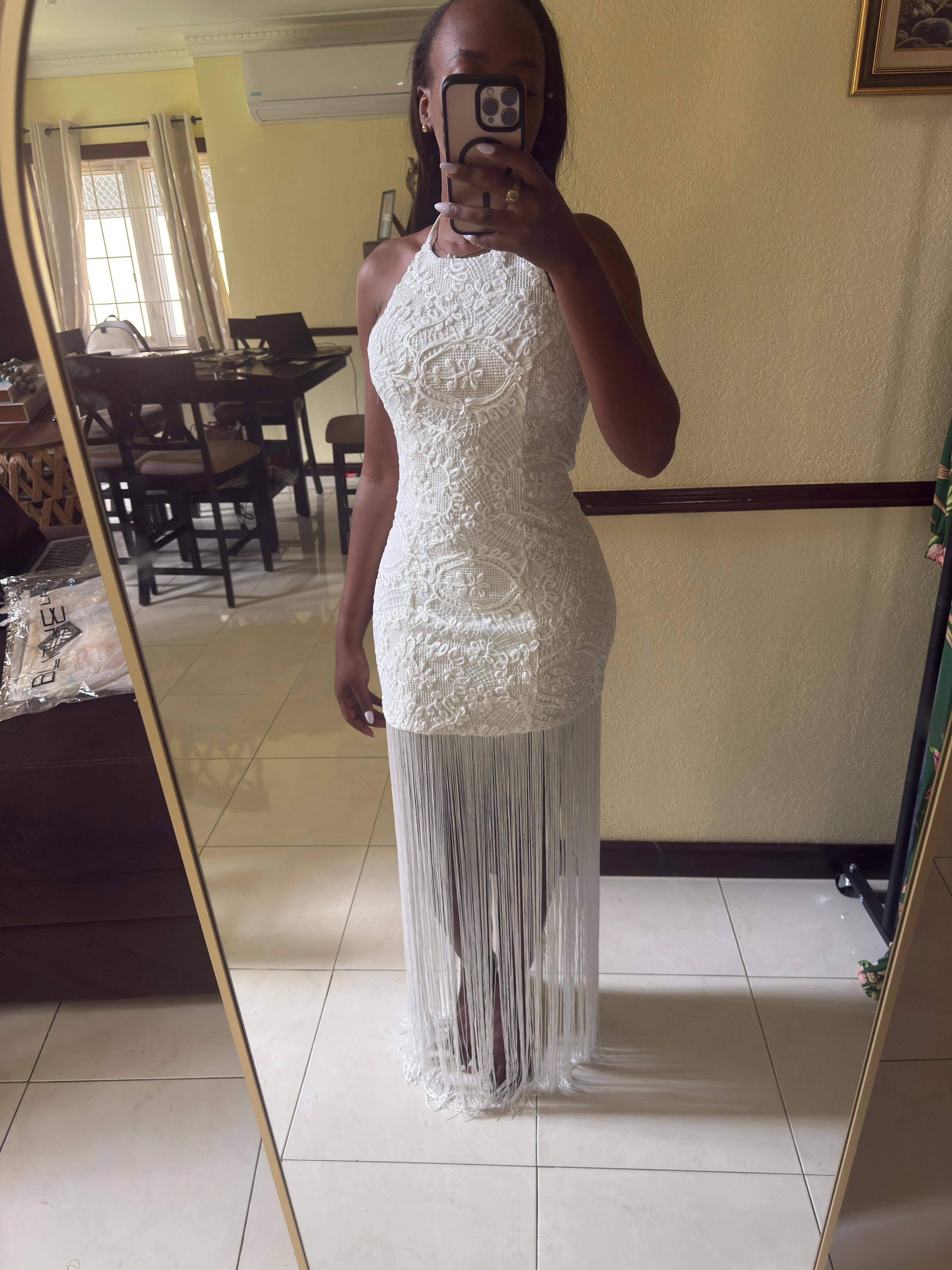 Aria Fringe Maxi Dress