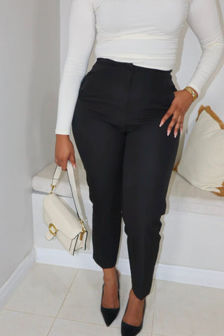 Boardroom Pixie Pants/ Black